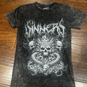 Black Graphic Tee for Men